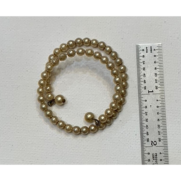 Cultured Pearls Bracelet Small Expandable Memory Wire Wrap Custom Fit - Picture 15 of 15